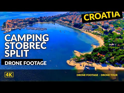 Camping Stobreč Split Kroatien Drohnenaufnahmen