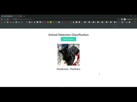 Animal Detection Train CNN Flask in Python Projects