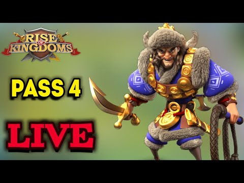 RISE OF KINGDOMS - 🛑LIVE KvK Heroic anthem PASS 4 OPEN