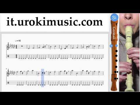 Corso di Flauto Dolce G. Demi Lovato - Tell Me You Love Me Tablature Tab Parte#1 Esercita um-i276