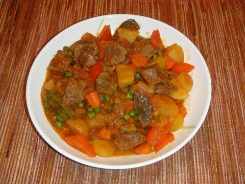 PINOY RECIPE - BEEF AFRITADA [BEEF STEW WITH TOMATO...