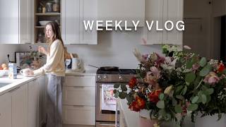 A few days at home 🫶🏻 clothing haul, skincare, nail routine
