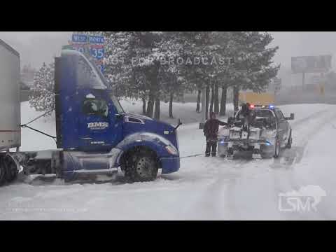 02-17-2022 Kansas City, MO-Record breaking winter storm closes interstates around KC