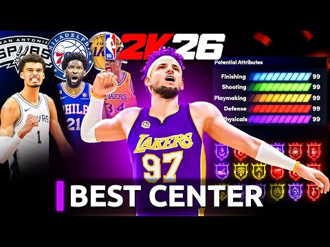 The BEST CENTER BUILD On NBA 2K26! BEST ALL-AROUND CENTER BUILD 2K26!