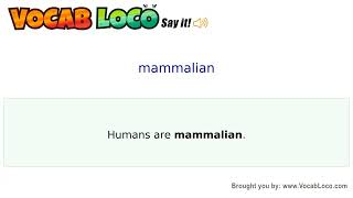 Video thumbnail for mammalian