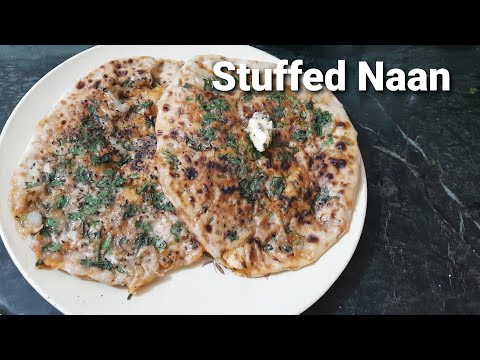 Stuffed Paneer Naan On Tawa recipe | Naan without Tandoor | Naan Recipe