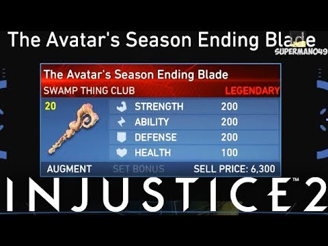 I Got The Swamp Thing LEGENDARY GEAR! - Injustice 2 "Swamp Thing" Legendary Gear Gameplay