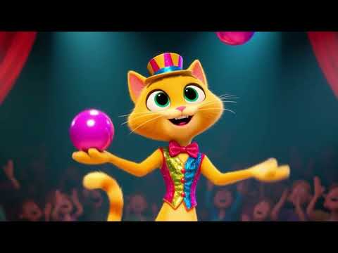 🎪 Funny Circus Cat Juggling Show!
