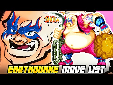 EARTHQUAKE MOVE LIST - Samurai Shodown 1 (SAMSHO) (1993)