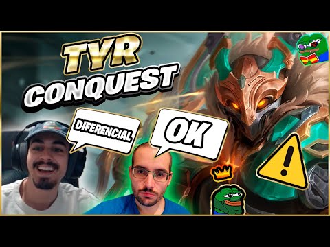 TYR, DIFERENCIAL | Julio | Smite Ranked Conquest DuoQ Warchi 😉
