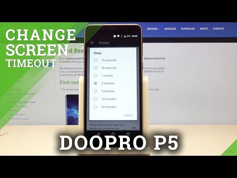 How to Change Screen Timeout in DOOPRO P5 – Display Customization