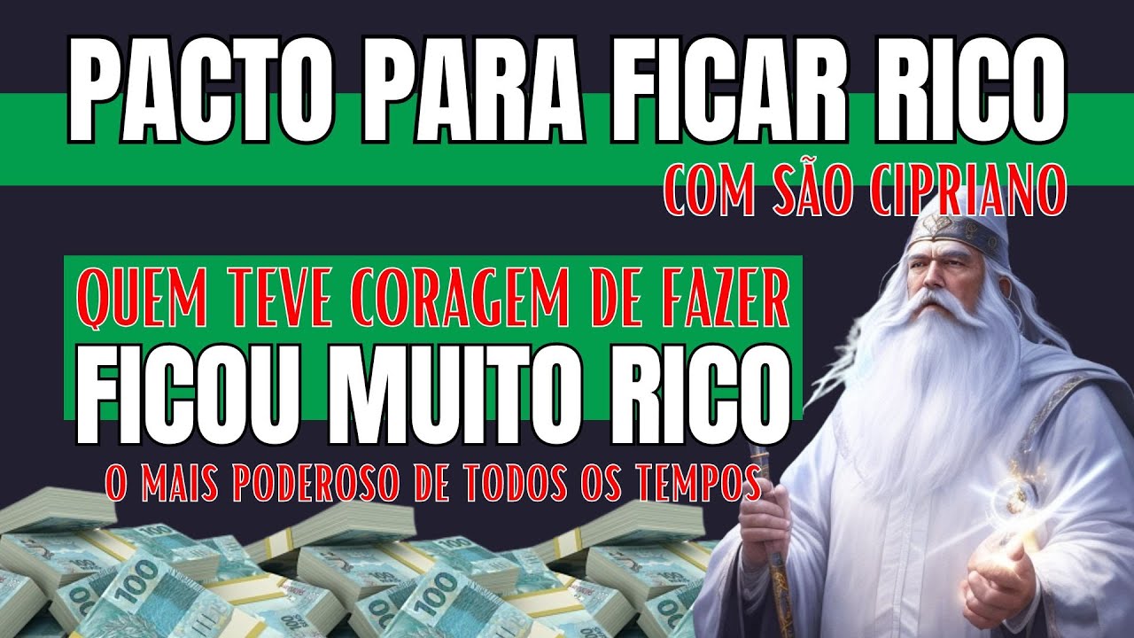 PACTO COM A SANTIDADE SÃO CIPRIANO PARA FICAR RICO EM 3 DIAS