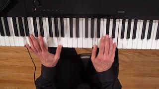 Laura Nyro piano study (Top view)
