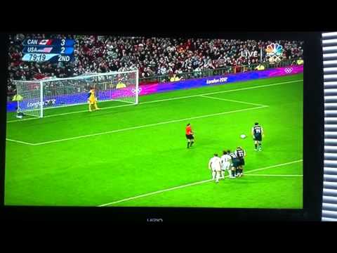 Abby Wambach Equalizer Penalty Kick USA USWNT vs Canada Olympics 8/6/12