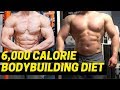 6,000 Calorie Bodybuilding Diet to GAIN MUSCLE