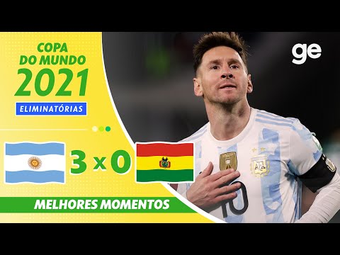 Gols e lances de Argentina x Bolívia