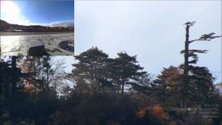 preview picture of video 'The Equestrian Statue of Date Masamune from Hyojokawara-bash Bridge, Sendai City 評定河原橋から見た伊達政宗騎馬像'