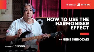 on --> sick!（00:07:33 - 00:10:28） - How to use the Harmoniser Effect with Gene Shinozaki | BOSS RC-505MKII | SBX Tutorials