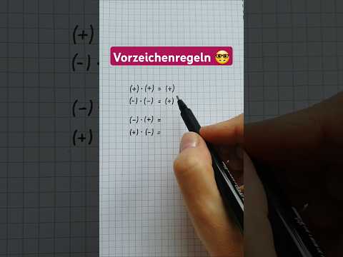 Rationale Zahlen multiplizieren und dividieren - Vorzeichenregeln #mathematikfee #rationalezahlen