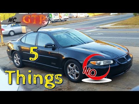 5 Things you should know when you buy a Grand Prix / Impala / Regal