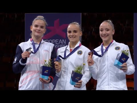 European Championships Womens All Around Medal Ceremony 2022 Artistic Gymnastics