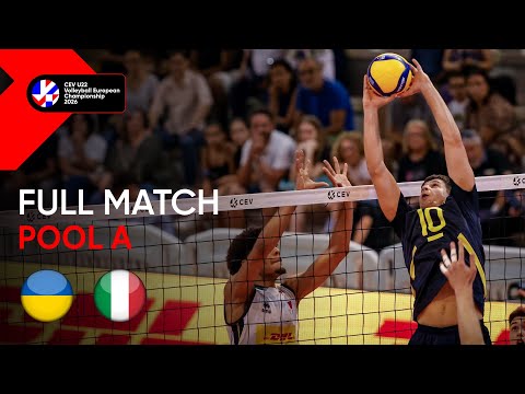 Full Match | Ukraine vs. Italy | CEV U22 Volleyball European Championship 2026 Men | Pool A