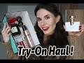 TRY ON HAUL Of MAKE UP SKINCARE PERFUMES Elf Loreal Revolution Bvlgari Nyx Tommelise
