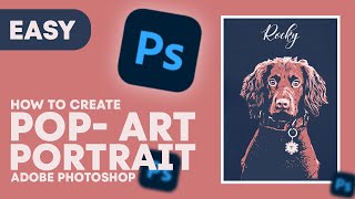 How to Create Pop Art Portrait In Photoshop Tutorial | Pet Portrait in Photoshop.