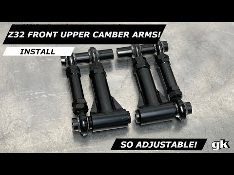 Gktech Z32 Front Upper Camber Arms -  Install