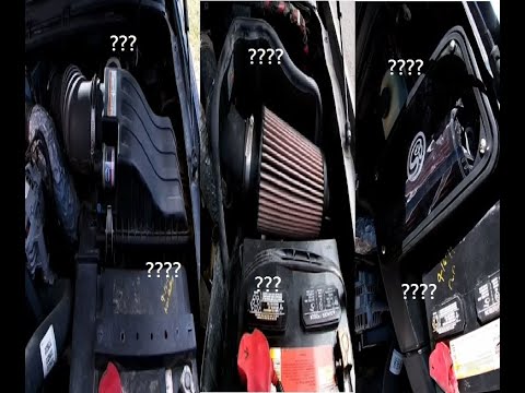 AIR INTAKE COMPARISON. WHO WINS?? Open element? Stock? Closed box? We find out...