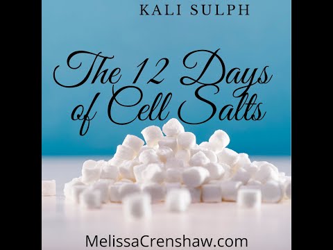 12 Days of Cell Salts Kali Sulph