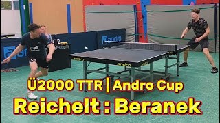 BRUTALE VORHAND gegen ANTISPIN | Ü2000TTR Andro Cup - P.Beranek : C.Reichelt