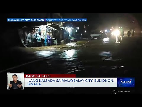 Ilang kalsada sa Malaybalay City, Bukidnon, binaha Saksi