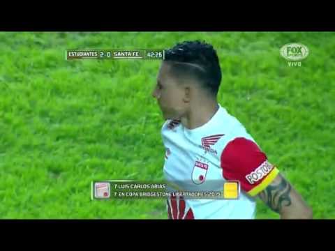 Estudiantes vs Independiente Santa Fe: Dura infracción a Auzqui