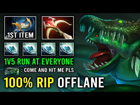 WTF 1v5 Run At Them First ITEM Echo Sabre Daedalus 100% Deleted Offlane Tidehunter Dota 2