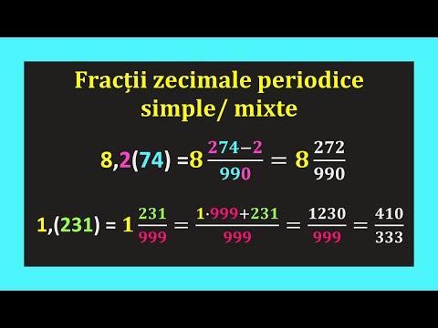 Simple recurring decimal fractions mixed fractions with period exercises (Learn Math Easy)