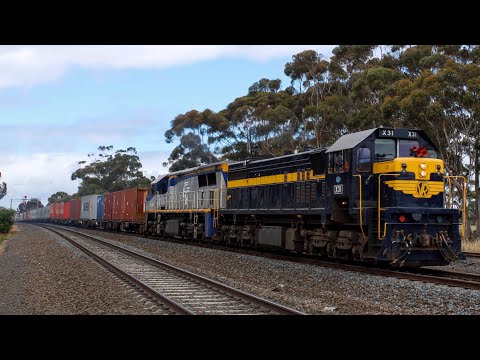 Australian Freight Trains Around Lara 4/12/19