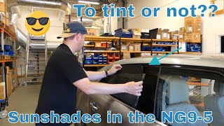 To tint or not - That&#39;s the question! - Installing original sunshades in the SAAB NG9-5