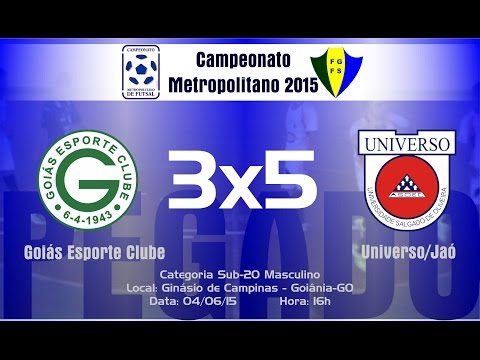 Gols - Goiás E.C. x Universo/Jaó - Camp. Metropolitano - Sub 20 Masc.