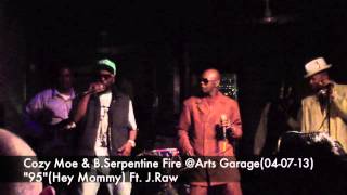 Cozy Moe and B Serpentine at Arts Garage