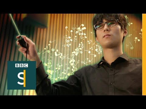 ‘Magic baton’ helps blind musicians feel conductor - BBC Stories