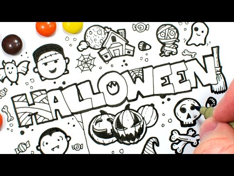 How to Draw Halloween Stuff (13 Easy Doodles)