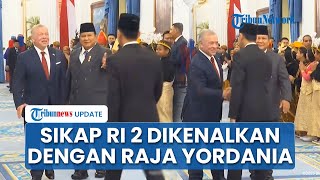 Sikap Wapres Gibran saat Diperkenalkan Prabowo Subianto ke Raja Yordania di Istana Negara