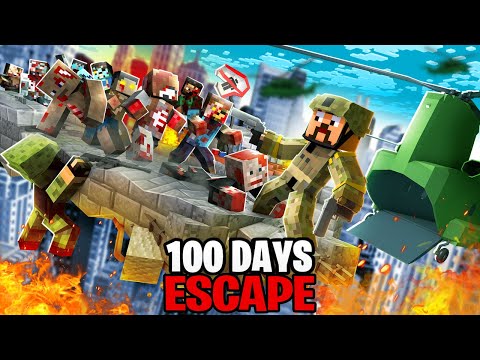 RyanNotBrian - Trapped For 100 Days in a Minecraft Zombie City..