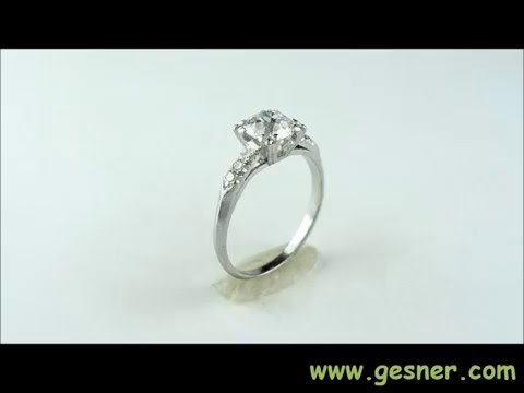 Vintage Engagement Ring 1.00ct. Diamond & Platinum Art Deco - J35656