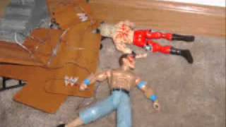 Death valley driver through 4  tables covered in BARBED WIRE