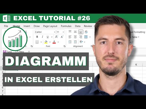 Diagramme in Excel | Ein erstes Diagramm erstellen und Optionen verwenden - Excel Tutorial #26