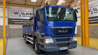 MAN TGS 26.360, 6X2 26 TONNE DRAWBAR SPEC BRICK GRAB – 2014 – DG14 S flatbed truck for sale - Image 4 | Autoline UG MAN TGS 26.360, 6X2 26 TONNE DRAWBAR SPEC BRICK GRAB – 2014 – DG14 S flatbed truck | Image 4 - Autoline