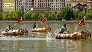 Celebración de la Fiesta del Bote del Dragón en la región autónoma de Xizang