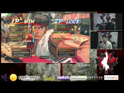 CC2014 USF4 Top 16 L1 - 4D Sam (RYU) vs Clim (ZAN)